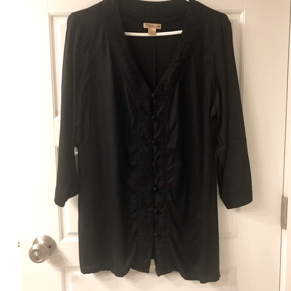 Black Tunic Top - Picture 2 of 4